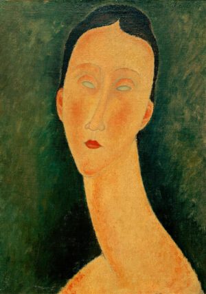Amedeo Modigliani "Porträt einer Frau (Lunia)" 36 x 46 cm