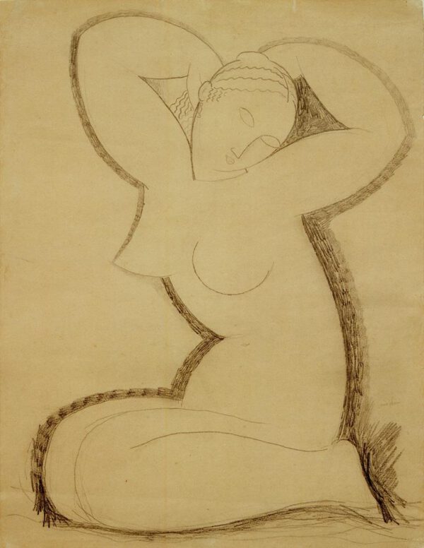 Amedeo Modigliani "Karyatide" 49 x 64 cm