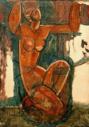 Amedeo Modigliani "Cariatide" 50 x 73 cm