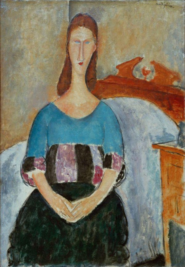 Amedeo Modigliani "Jeanne Hébuterne" 38 x 54 cm