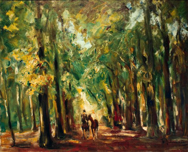 Max Liebermann "Reiter im Tiergarten" 73 x 60 cm