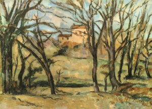 Paul Cézanne “Bäume und Häuser” 70 x 50 cm