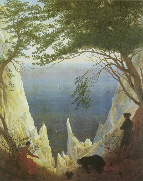 Caspar David Friedrich “Kreidefelsen auf Rügen” 44 x 56 cm