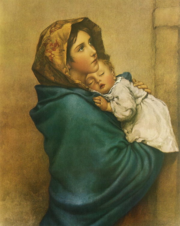 Roberto Ferruzzi “Madonna” 40 x 50 cm
