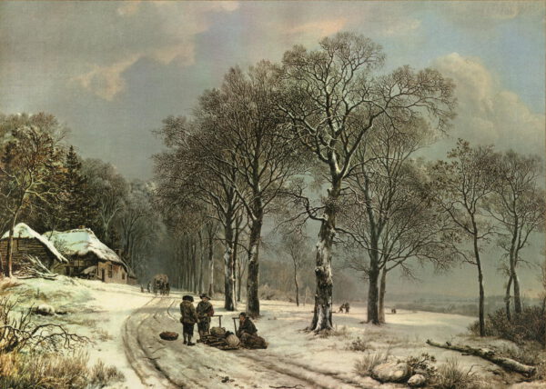 Cornelius Koekkoek “Winterlandschaft” 71 x 52 cm