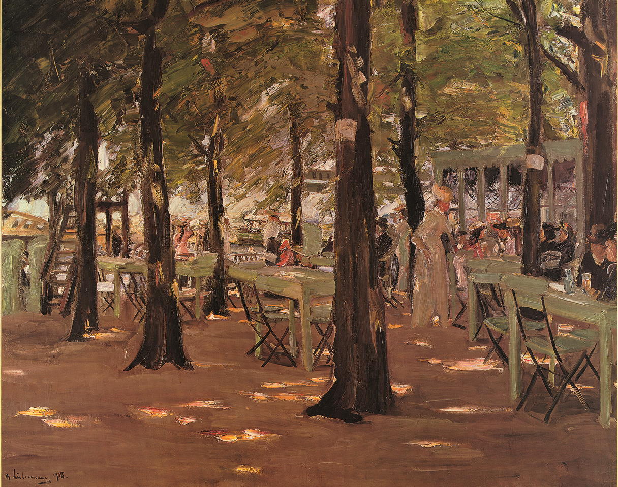 Max Liebermann “Das Café” 50 x 40 cm