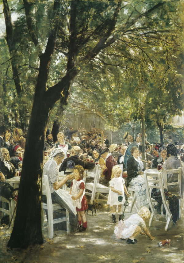 Max Liebermann “Münchner Biergarten” 48 x 69 cm