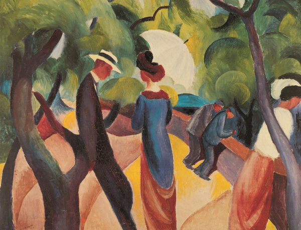 August Macke “Promenade” 63 x 48 cm