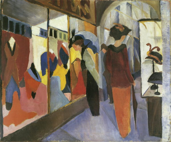 August Macke “Modegeschäft” 61 x 51 cm