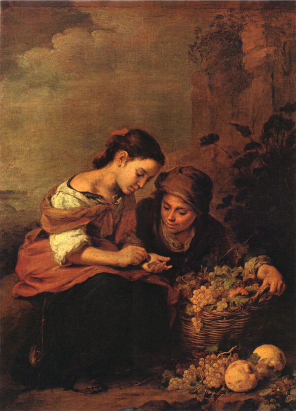 Esteban Murillo “Die kleine Fruchthändlerin” 50 x 70 cm