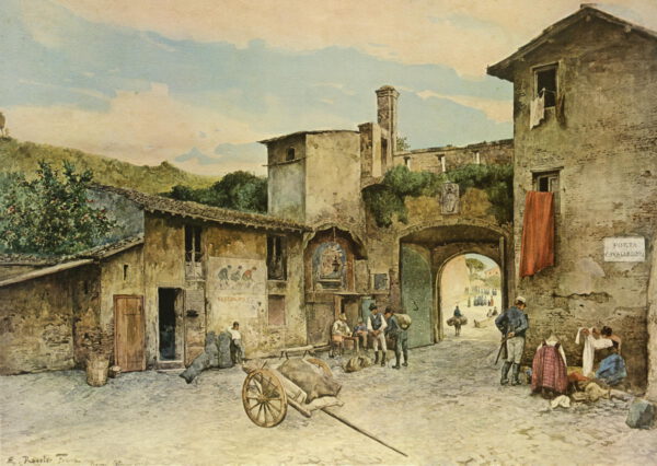 Franz Roesler "Porto Cavalleggeri" 70.5 x 50 cm