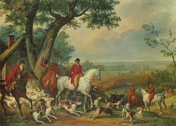 Carle Vernet “Jagdszene im Wald von Fontainebleau” 70 x 50 cm